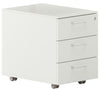 Cassettiera su ruote a 3 cassetti in melaminico con serratura cm. 41,8x57x55,8h