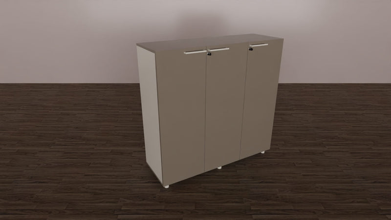 Mobile per archivio ufficio in melaminico con 3 ante cm. 120x40x112h