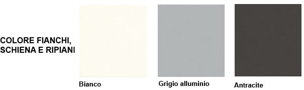 Mobile a giorno per archiviazione ufficio cm. 80x40x198,8h