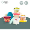 BABYMOOV Babybols Kit M - 6 x 180 ml - Vasetti di conservazione ermetici