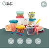 BABYMOOV Babybols Kit XXL MultiSet 12 vasetti + 3 cucchiaini morbidi