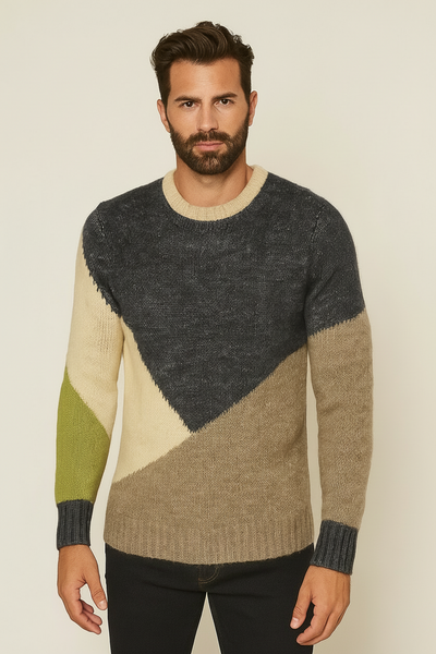 Maglia g/c color-block