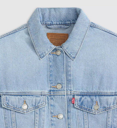 Levi's Giubbotto Donna 90s Trucker in Denim Light Indigo