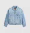 Levi's Giubbotto Donna 90s Trucker in Denim Light Indigo