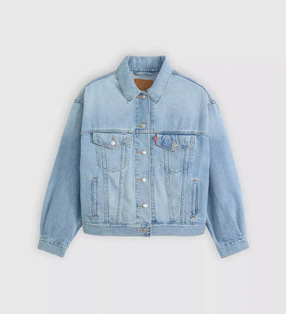Levi's Giubbotto Donna 90s Trucker in Denim Light Indigo