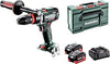 metabo BS 18 LTX-3 BL Q I Metal Cordless Drill - 18 V, 3-Speed, 130 Nm Torque - Quick Change Drill Chuck, Compact, Ideal for Metal Wood Steel - Includes 2 Batteries 5.5 Ah, Charger and MetaBOX