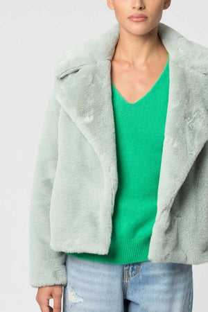 Ecopelliccia dynai verde polvere