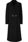 Cappotto con cintura e bottone gioello