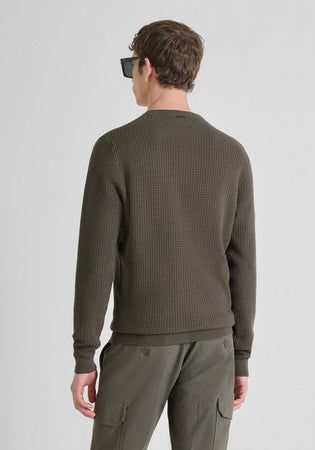 Antony Morato maglia uomo verde militare da uomo