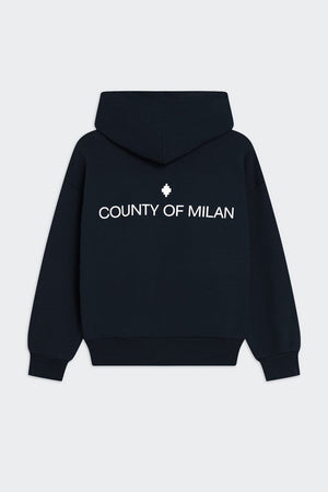 COUNTY OF MILAN KIDS felpa bambino nero da bambino