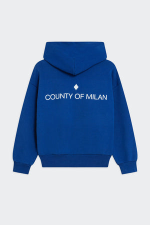COUNTY OF MILAN KIDS felpa bambina royal blue da bambino