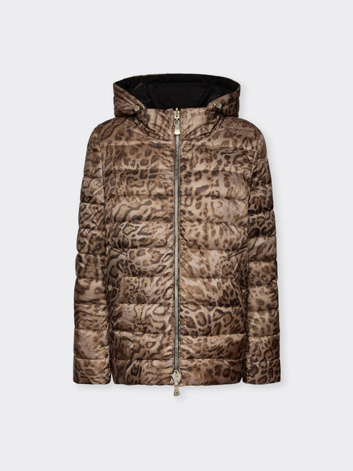 E.MIRO piumino reversibile donna leopardato da donna