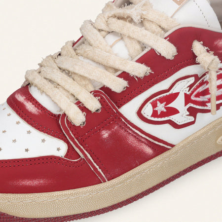 ENTERPRISE JAPAN scarpe uomo bianco e rosso da uomo