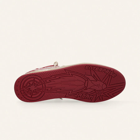 ENTERPRISE JAPAN scarpe uomo bianco e rosso da uomo