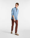 Harmont&blaine camicia in denim uomo sky da uomo