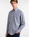 Harmont&blaine camicia uomo blu sport da uomo