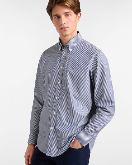 Harmont&blaine camicia uomo blu sport da uomo