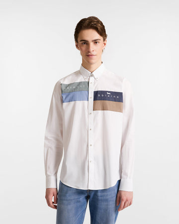Harmont&amp;blaine camicia uomo bianco da uomo