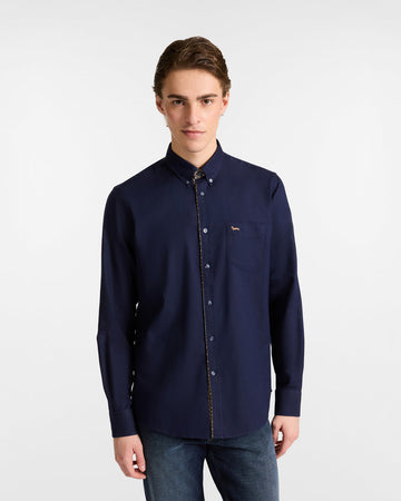 Harmont&amp;blaine camicia uomo blu scuro da uomo