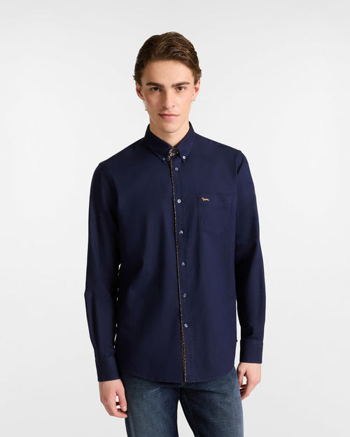 Harmont&blaine camicia uomo blu scuro da uomo