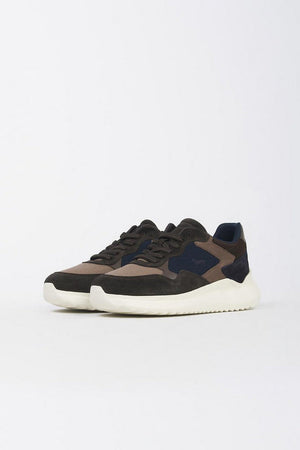 Harmont&amp;blaine scarpe uomo taupe e nero da uomo