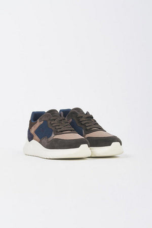 Harmont&amp;blaine scarpe uomo taupe e nero da uomo