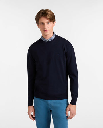 Harmont&amp;blaine pullover uomo blu navy da uomo