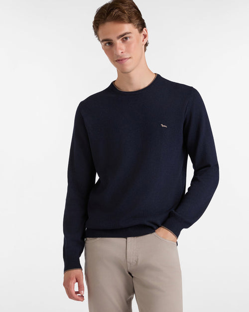 Harmont&blaine pullover uomo blu navy da uomo