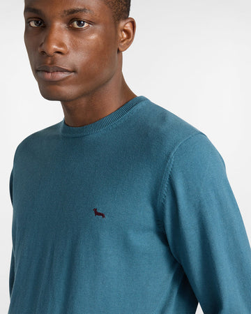 Harmont&amp;blaine pullover uomo bluette da uomo
