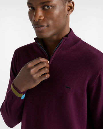 Harmont&amp;blaine pullover uomo rosso scuro da uomo