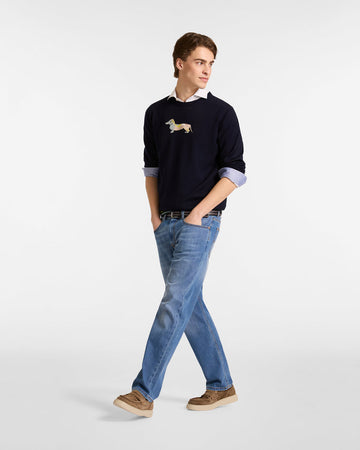Harmont&amp;blaine pullover uomo blu navy da uomo