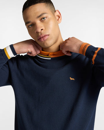 Harmont&amp;blaine pullover uomo blu navy da uomo