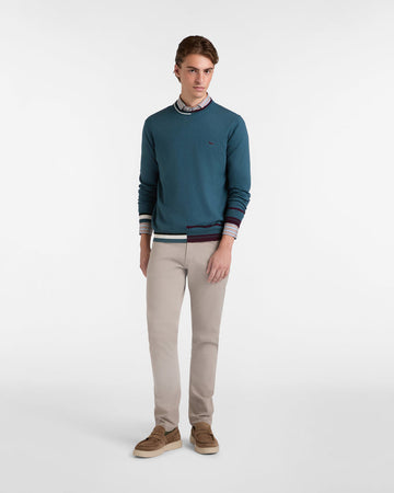 Harmont&amp;blaine pullover uomo bluette da uomo