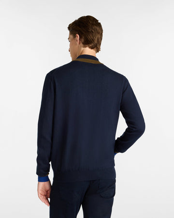 Harmont&amp;blaine pullover uomo blu navy da uomo