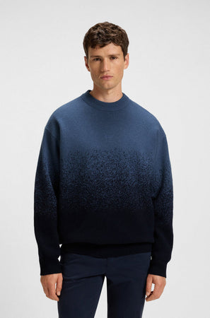 Hugo Boss maglia uomo blu scuro da uomo
