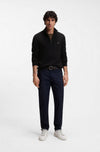 Hugo Boss maglia zip uomo nero da uomo