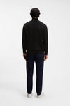 Hugo Boss maglia zip uomo nero da uomo