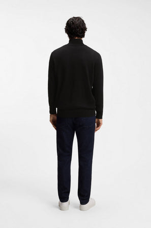 Hugo Boss maglia zip uomo nero da uomo