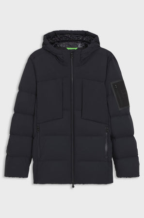 Hugo Boss parka uomo blu scuro da uomo