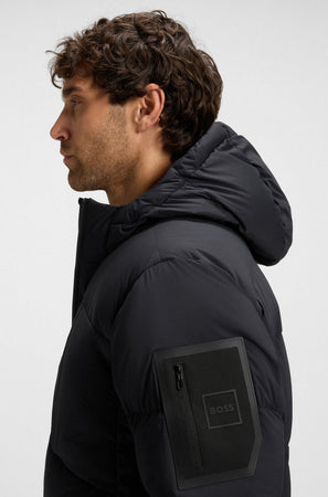 Hugo Boss parka uomo blu scuro da uomo
