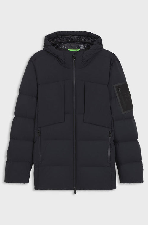 Hugo Boss parka uomo blu scuro da uomo