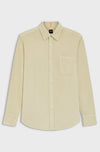 Hugo Boss camicia uomo beige chiaro da uomo