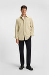 Hugo Boss camicia uomo beige chiaro da uomo
