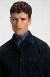 Hugo Boss camicia uomo blu scuro da uomo