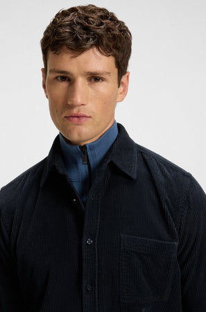 Hugo Boss camicia uomo blu scuro da uomo