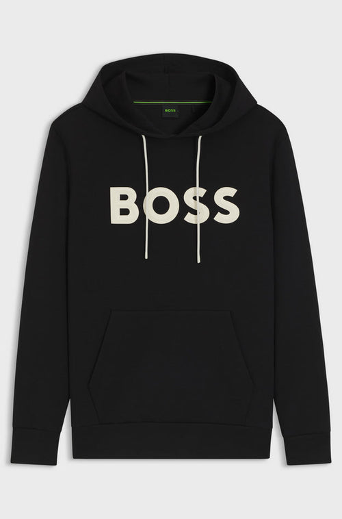 Hugo Boss felpa uomo nero da uomo