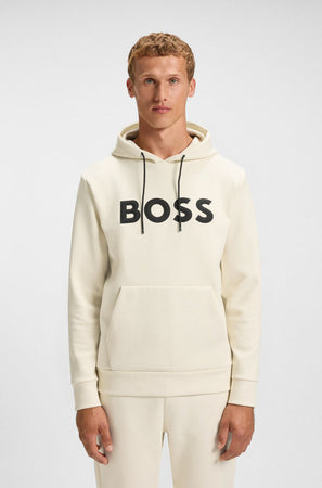 Hugo Boss felpa uomo bianco da uomo