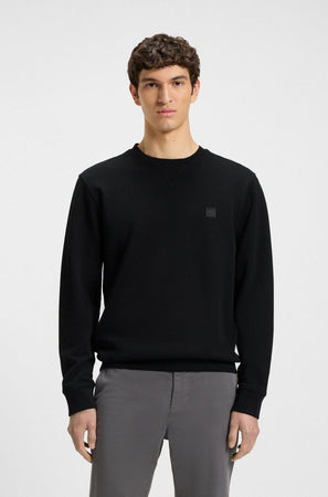 Hugo Boss felpa uomo nero da uomo