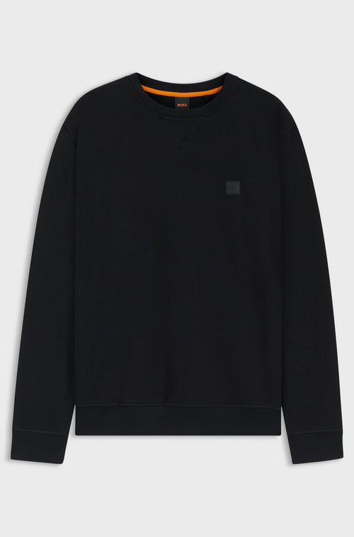 Hugo Boss felpa uomo nero da uomo
