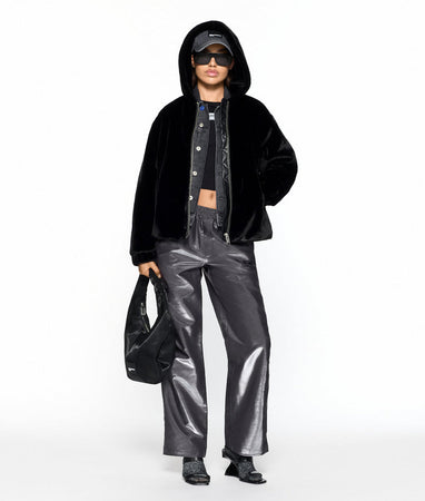 KARL LAGERFELD JEANS pelliccia donna nero da uomo